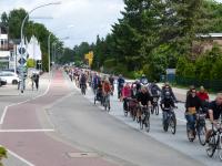 Die Fahrradsternfahrt auf der Ulzburger Straße