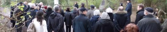 TeilnehmerInnen an der KZ-Gedenkstätte Wittmoor