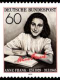 Anne Frank Briefmarke aus den 70er Jahren