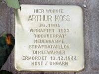Stolperstein für Arthur Koß