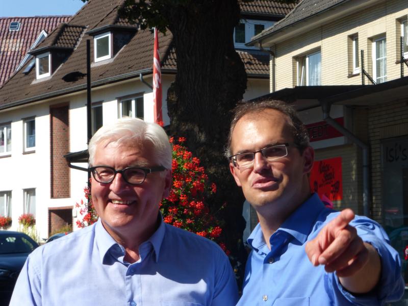 Christian Carstensen und Frank Walter Steinmeier