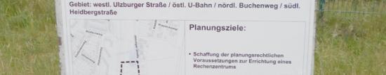 Öffentliche Ankündigung für das "geheime" Rechenzentrum